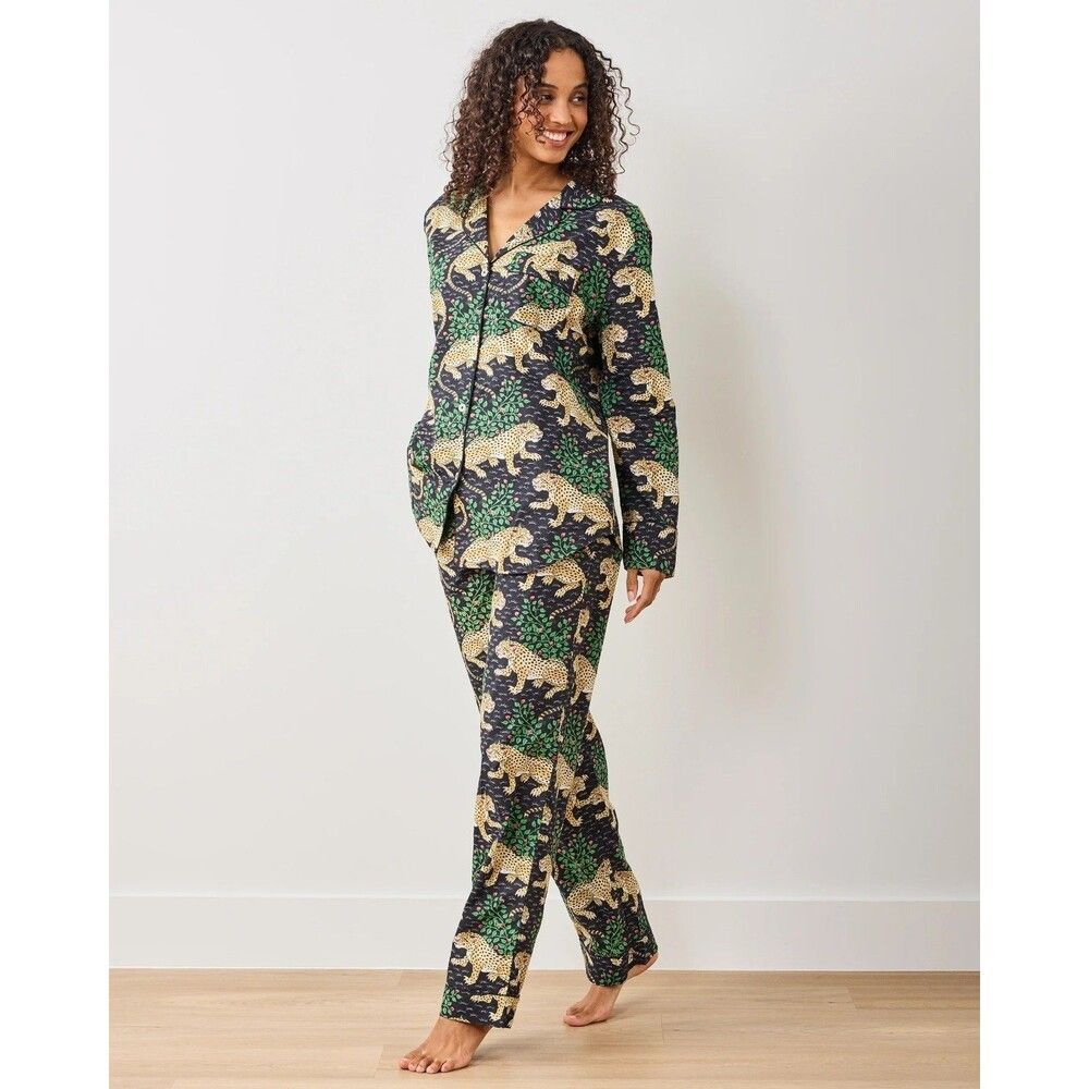 Printfresh Long PJ Set in Bagheera Black Ink Large M NEW - Picture 4 of 8